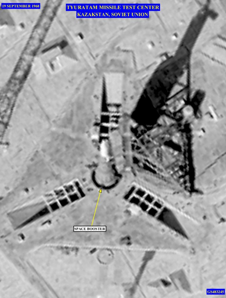 Снимок самой ракеты от 19 сентября 1968 года, сделанный спутником серии “Гамбит” или КН-8