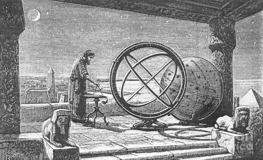 Гиппарх в своей обсерватории в Александрии