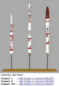 Три модификации ракеты “Диамант”
