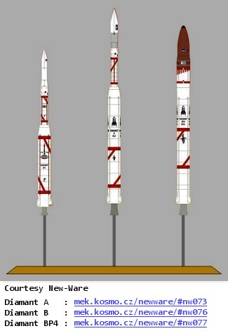 Три модификации ракеты “Диамант”