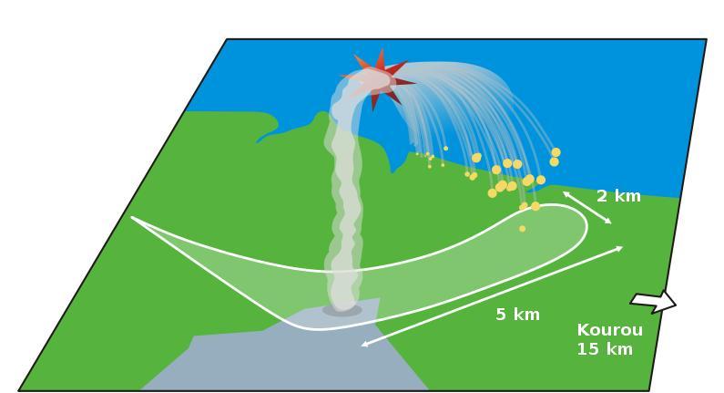 Обломки взорвавшейся ракеты упали в болотистой местности площадью в 12 квадратных километров. Карта рассеивания обломков