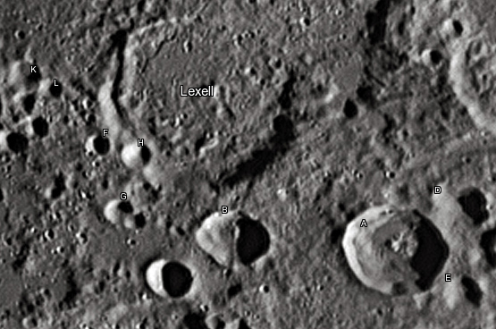 Лунный кратер Лексель