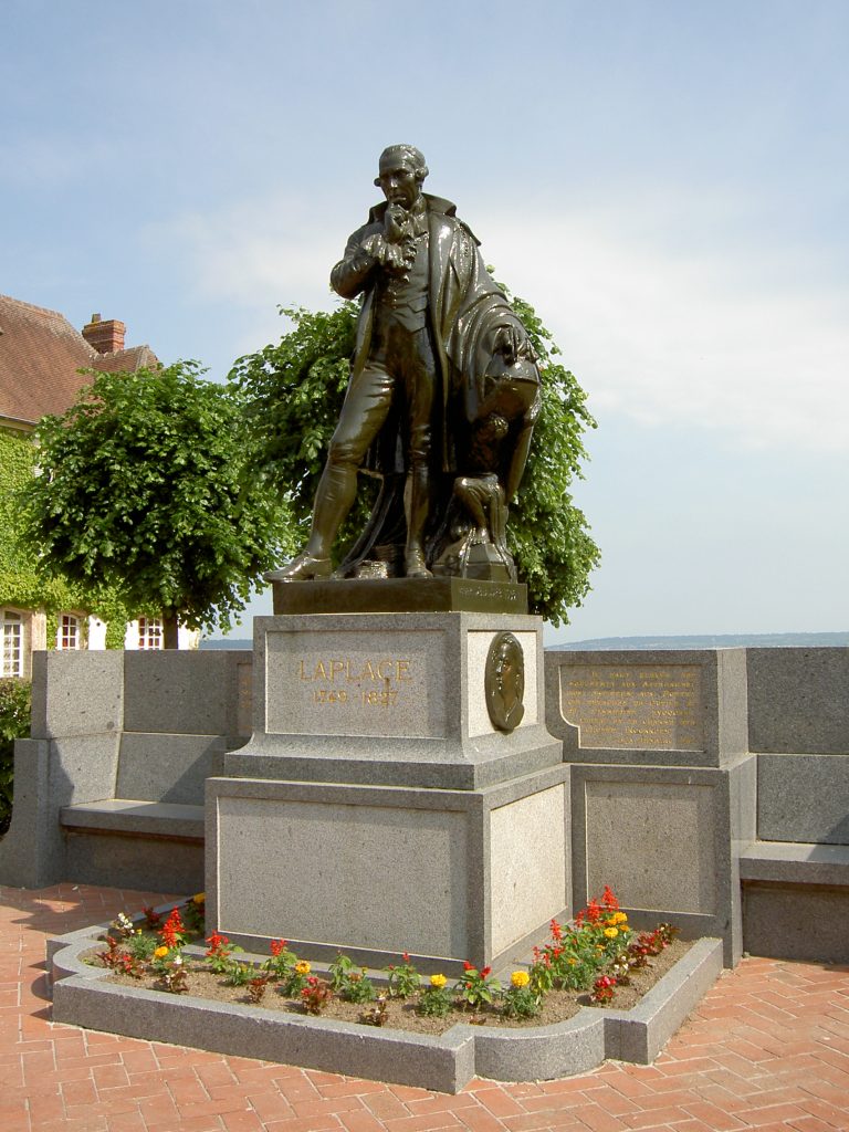 Памятник Лапласу в Бомон-ан-Ож