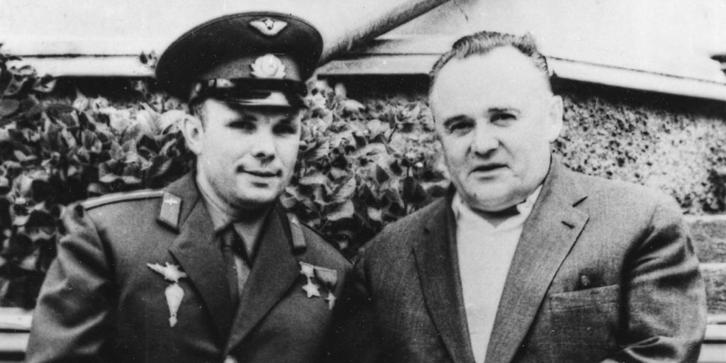 Королёв с Юрием Гагариным